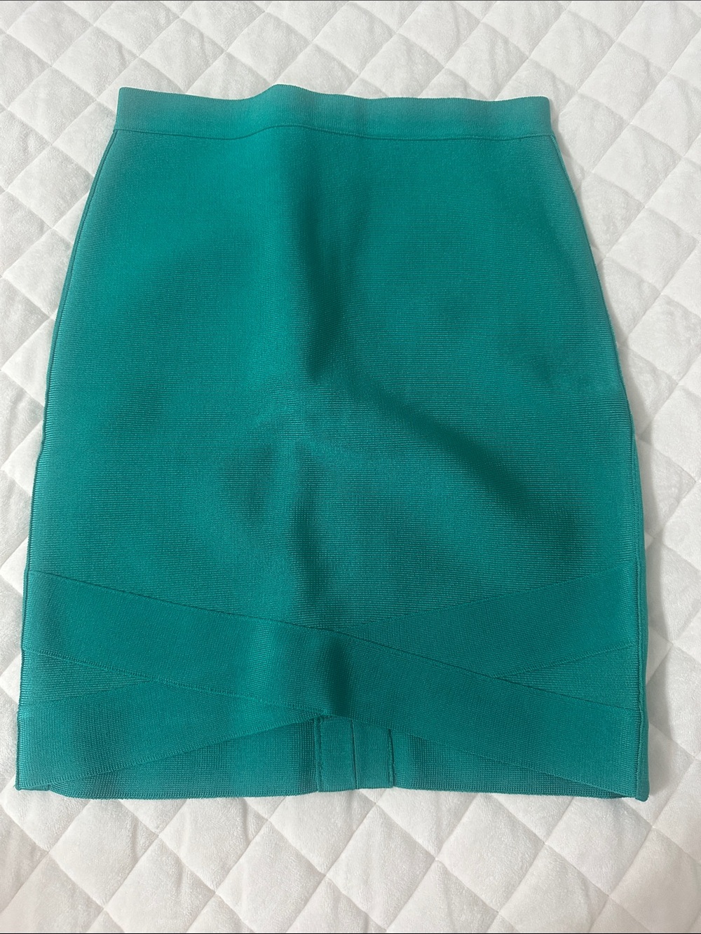 bebe Teal Pencil Skirt